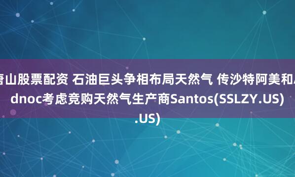 唐山股票配资 石油巨头争相布局天然气 传沙特阿美和Adnoc考虑竞购天然气生产商Santos(SSLZY.US)
